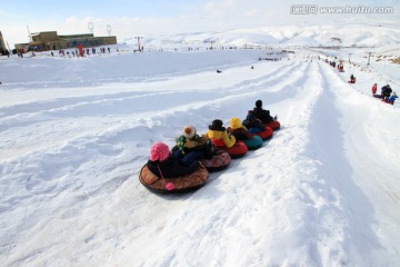 冬季滑雪圈