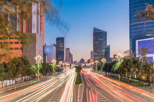 云南昆明北京路夜景