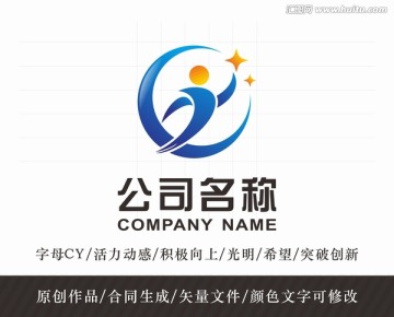 运动logo 标志设计