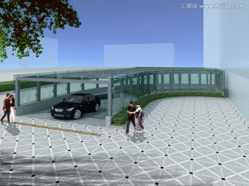 地下車庫效果圖