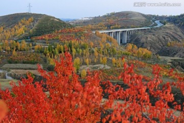 陕北黄土高原秋色