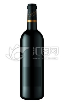 葡萄酒瓶效果圖模型