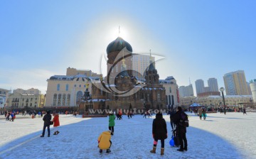 索菲亚教堂雪景