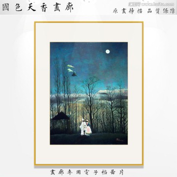 歐式抽象風(fēng)景油畫