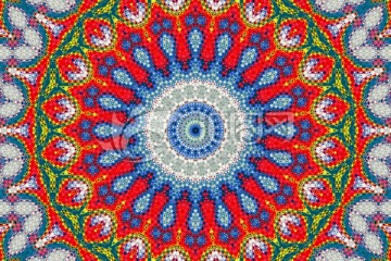 幾何花型 壁紙 抽象 無分層
