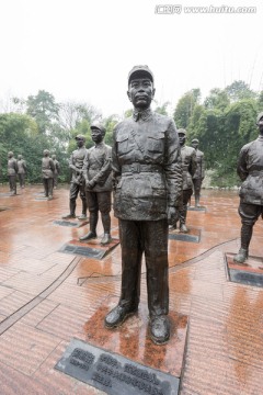 抗战英烈铁塑像 雕像 民族英雄