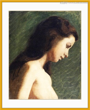 美女人物油畫