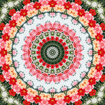 幾何花型 抽象背景 無分層