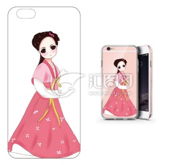 Q版漢服手機(jī)殼圖案