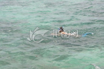 海上浮潜 水面活动 旅游项目