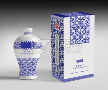 青花瓷瓶子 青花瓷白酒包裝