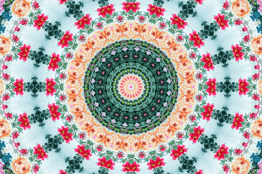 幾何花型 抽象底紋 無分層