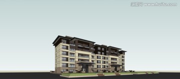 SketchUp 獨棟住宅模型