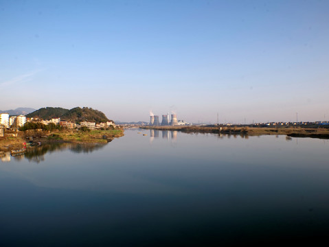 浙能兰溪电厂兰江远景