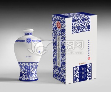 青花瓷瓶子 青花瓷白酒包裝