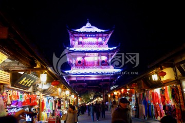 阆中古城 中天楼夜景