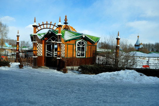 雪地风情小屋