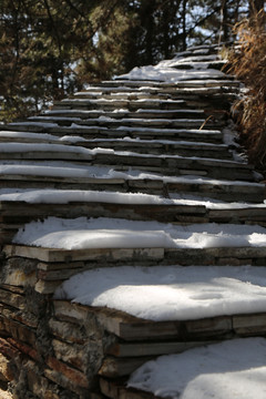 雪路台阶