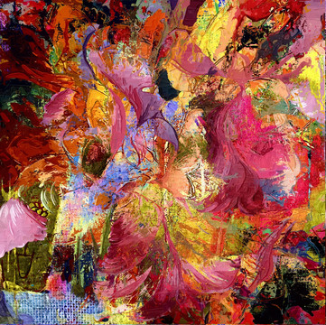 抽象画 抽象花卉