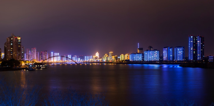 四川绵阳城市夜景