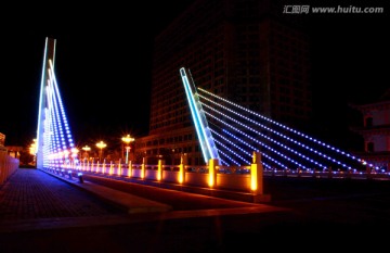 新疆霍尔果斯市夜景