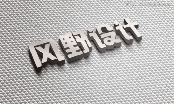 特效立体字 logo贴图样机