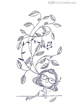 唯美插畫