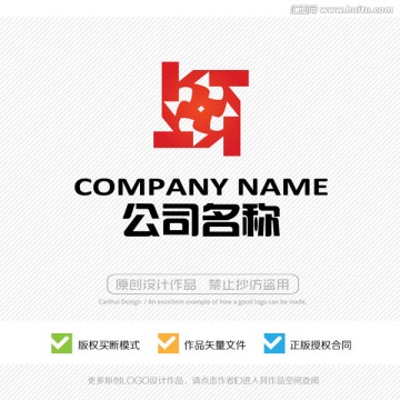 K字母 LOGO设计 标志设计