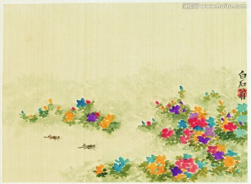齊白石 蟋蟀高清作品