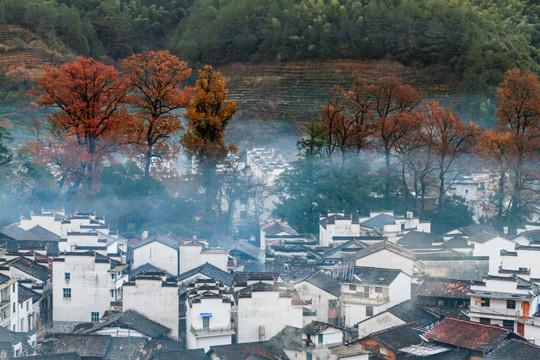 婺源石城村清晨