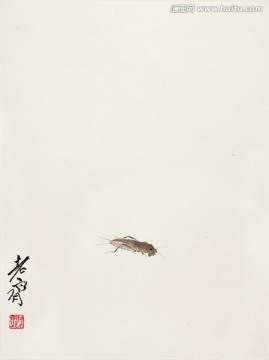 齊白石螻蛄圖