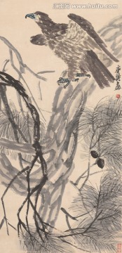齊白石松鷹圖