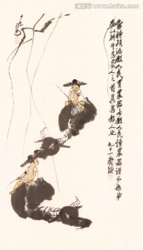齊白石牧牛圖