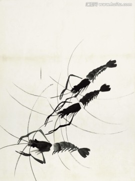 齊白石 魚(yú)蝦蟹高清作品