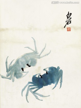 齊白石 魚蝦蟹高清作品