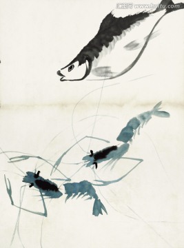 齊白石 魚蝦蟹高清作品