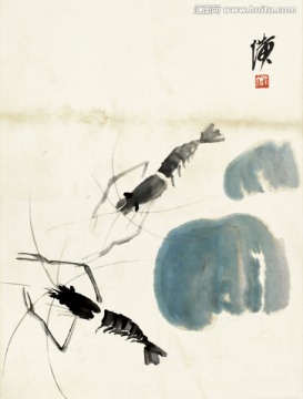 齊白石 魚蝦蟹高清作品