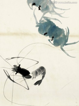 齊白石 魚蝦蟹高清作品