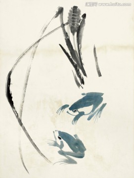 齊白石 魚(yú)蝦高清作品