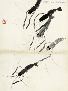 齊白石 魚蝦蟹高清作品