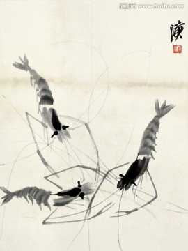 齊白石 魚蝦高清作品