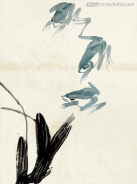 齊白石 魚蝦高清作品