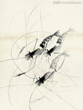 齊白石 魚蝦高清作品