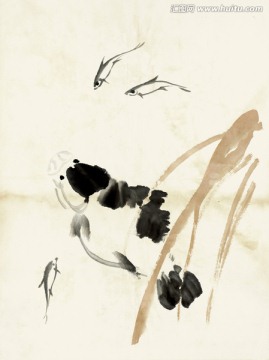 齊白石 魚蝦高清作品