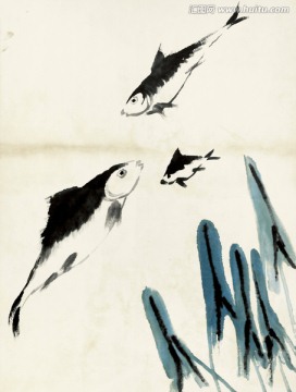 齊白石 魚蝦高清作品