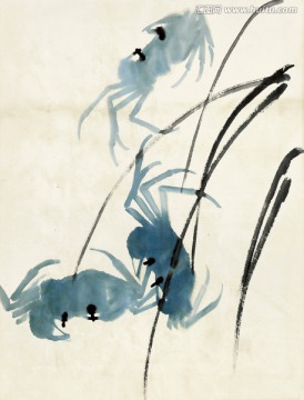 齊白石 魚蝦高清作品