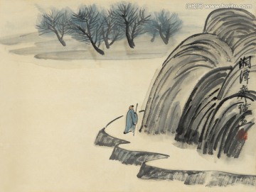 齊白石借山圖冊(cè)作品