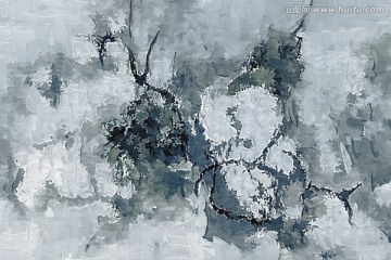 抽象水墨畫