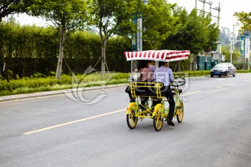 四人自行车 休闲自行车