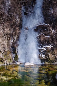 冰瀑 冰水 冰柱 瀑布